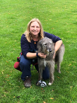 Marie with her pal from the lake distric