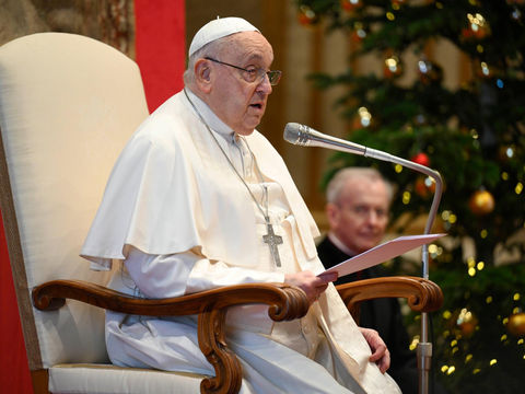 ვატიკანში აკრედიტებულ ელჩებს პაპი ფრანცისკე შეხვდა