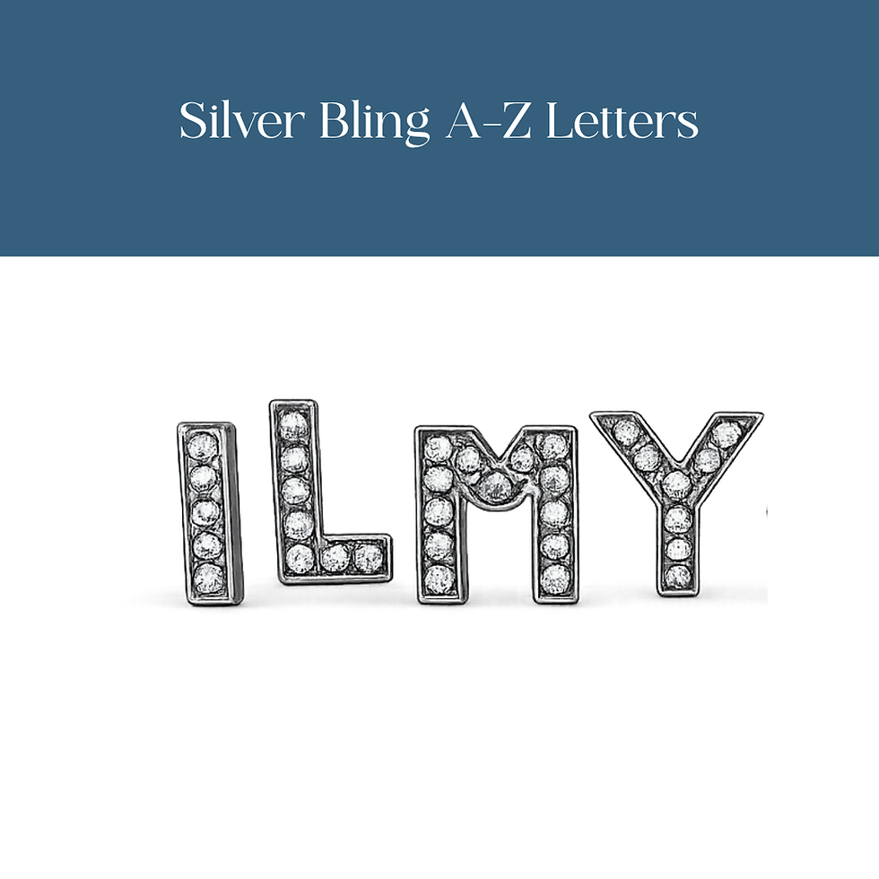 Thumbnail: Letter charms - 200 pack in your choice of color