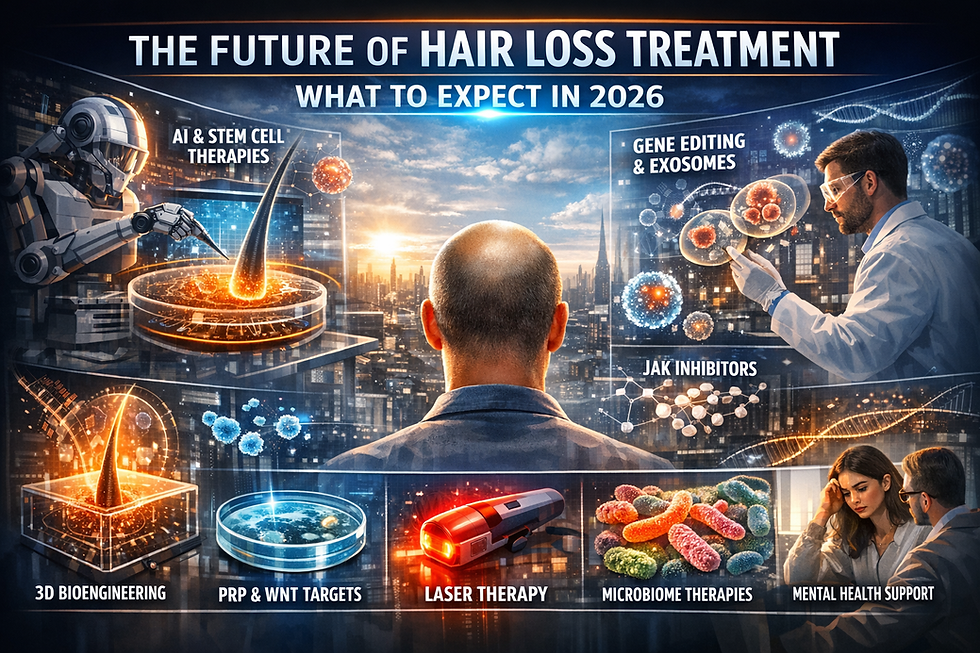 The Future of Hair Loss Treatment 🔬 15 Emerging Therapies and Research Areas to Watch in 2026
