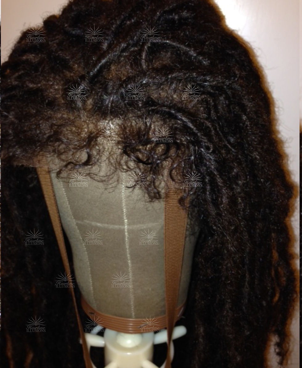 Thumbnail: Soft Jumbo Dreadlock Scalp Replacement with HD Lace Front