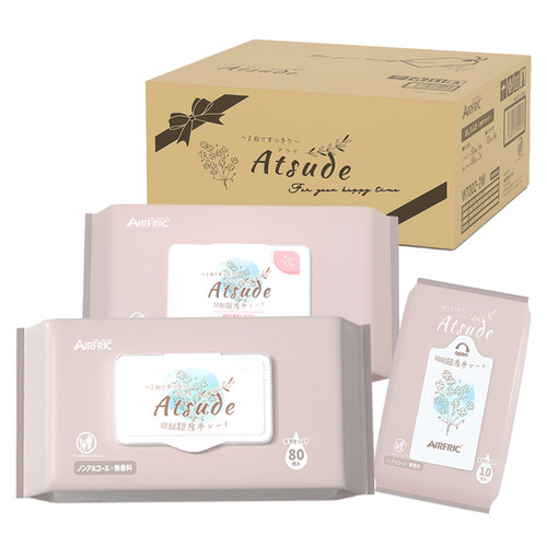 AIRFRIC おしりふき 純水99.99％ 厚手 極厚 蓋つき 新生児 肌に