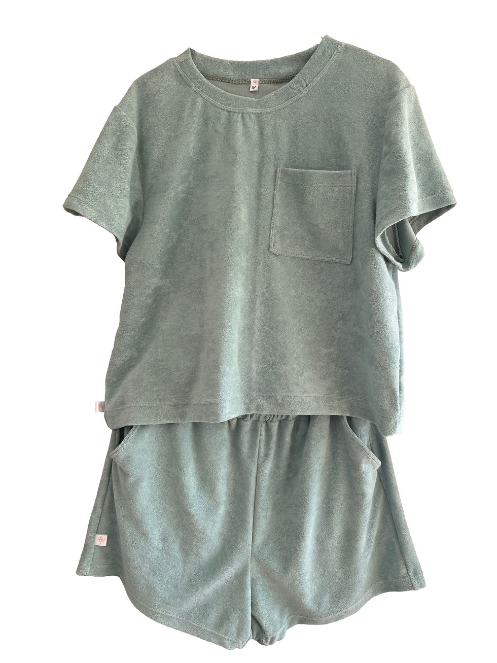 Miniature : Ensemble femme Beach Club – T-shirt + Short en éponge stretch