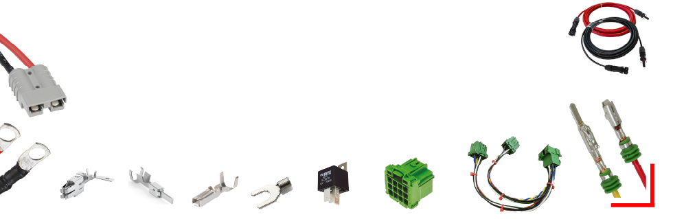 Colorful robotic parts assortment