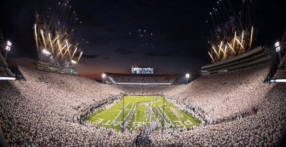 Penn State Whiteout Game - Roughly 110,000 people (Credit: Google)
