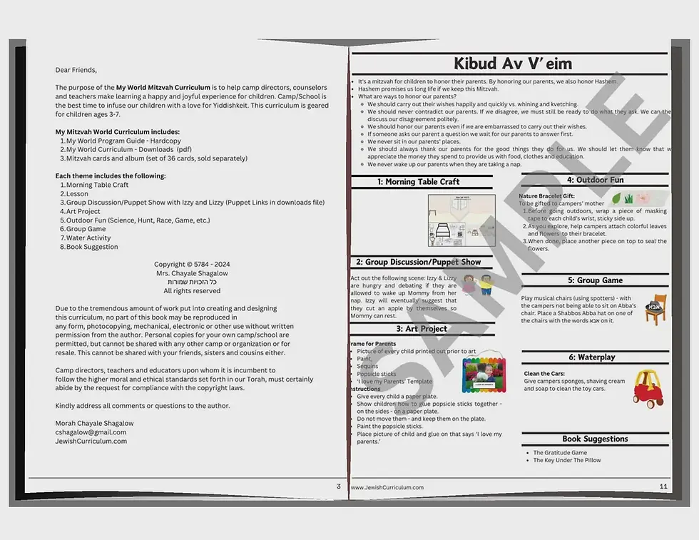 Thumbnail: My World - Mitzvah Curriculum (Age 3-8)