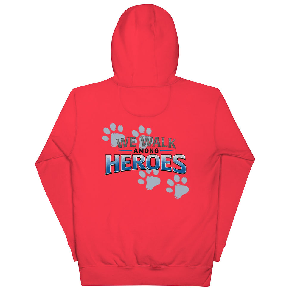 Thumbnail: We Walk Among Heroes Cotton Hoodie