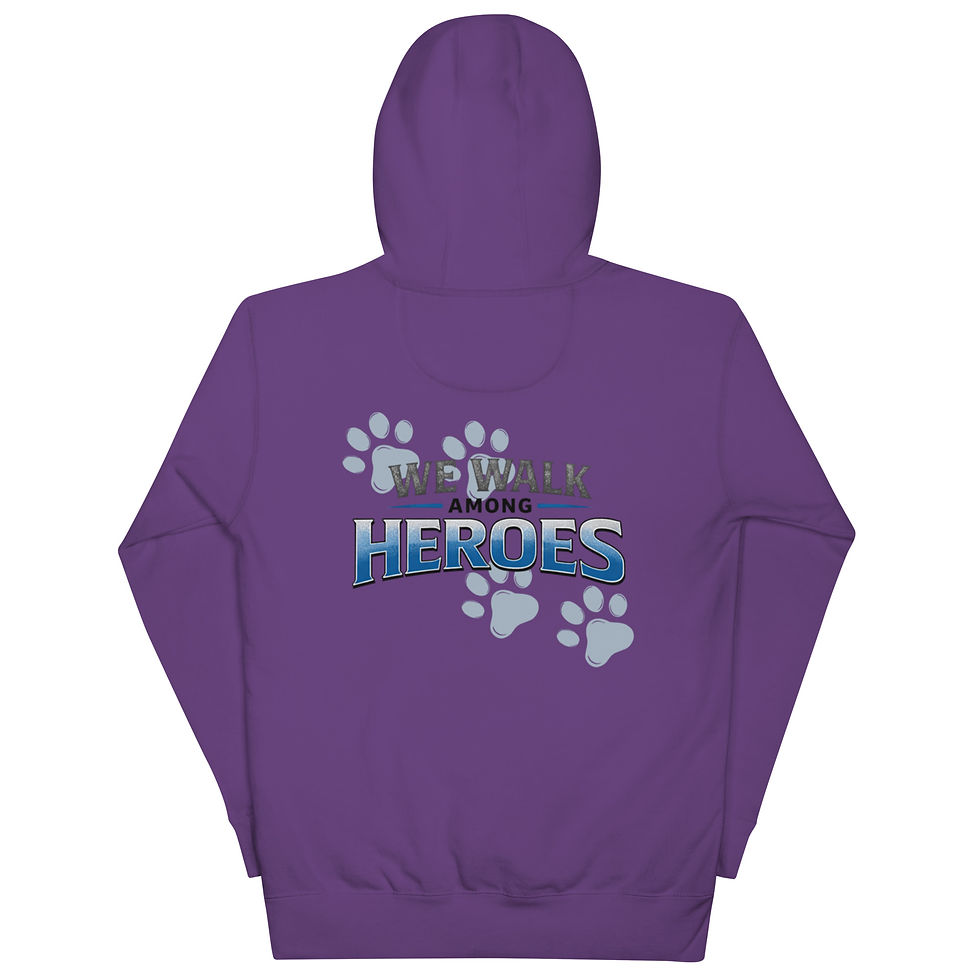 Thumbnail: We Walk Among Heroes Cotton Hoodie