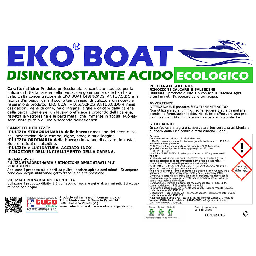 Miniatura: Eko boat disincrostante acido barche