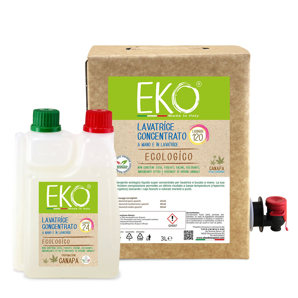 Miniatura: Eko detersivo lavatrice ecologico canapa bag in box