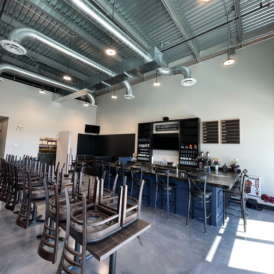 Restaurant dining room lighting at The Village Cafe, Stittsville, wired by M&L Electric