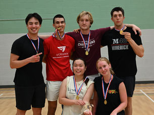 Your Winners of the summer coed tournament: Hits N' Giggles