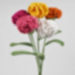 Handmade Crochet Carnations – Multiple Colour Options