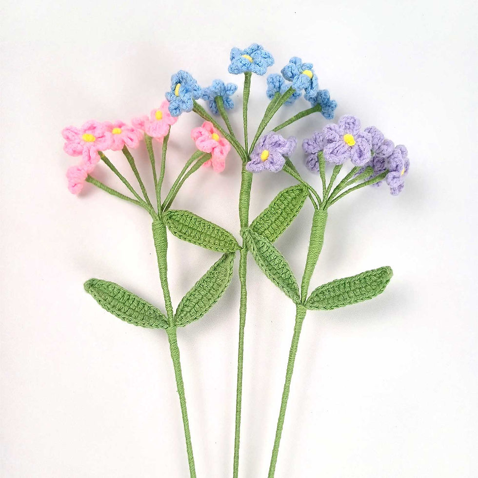 Forget-Me-Not Crochet Flower | Forever Flowers