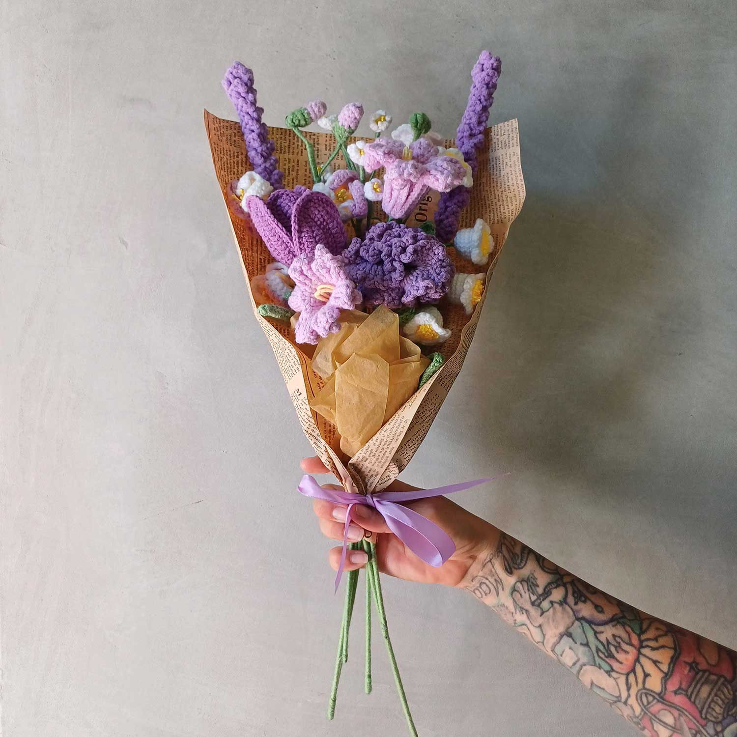 Purple Crochet Bouquet | Forever Flowers