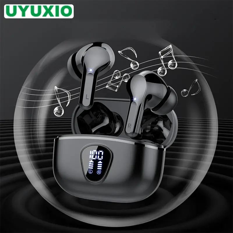 New Wireless Earbuds HiFi Stereo Headphones BT5.3 with ENC Noise Cancelling 48H