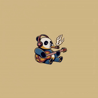 speye1_A_simple_retro_stylised_panda_playing_a_guitar_wearing_5debe6ac-0d83-4831-ae8b-1404