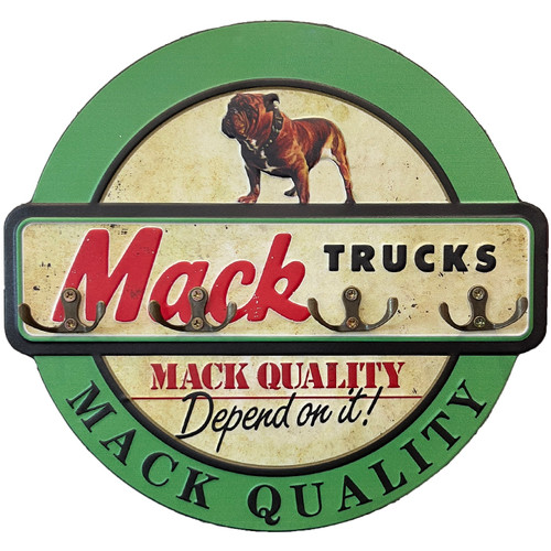 Mack Trucks Coat,Hat & Key Rack Wall Mount | ManCave