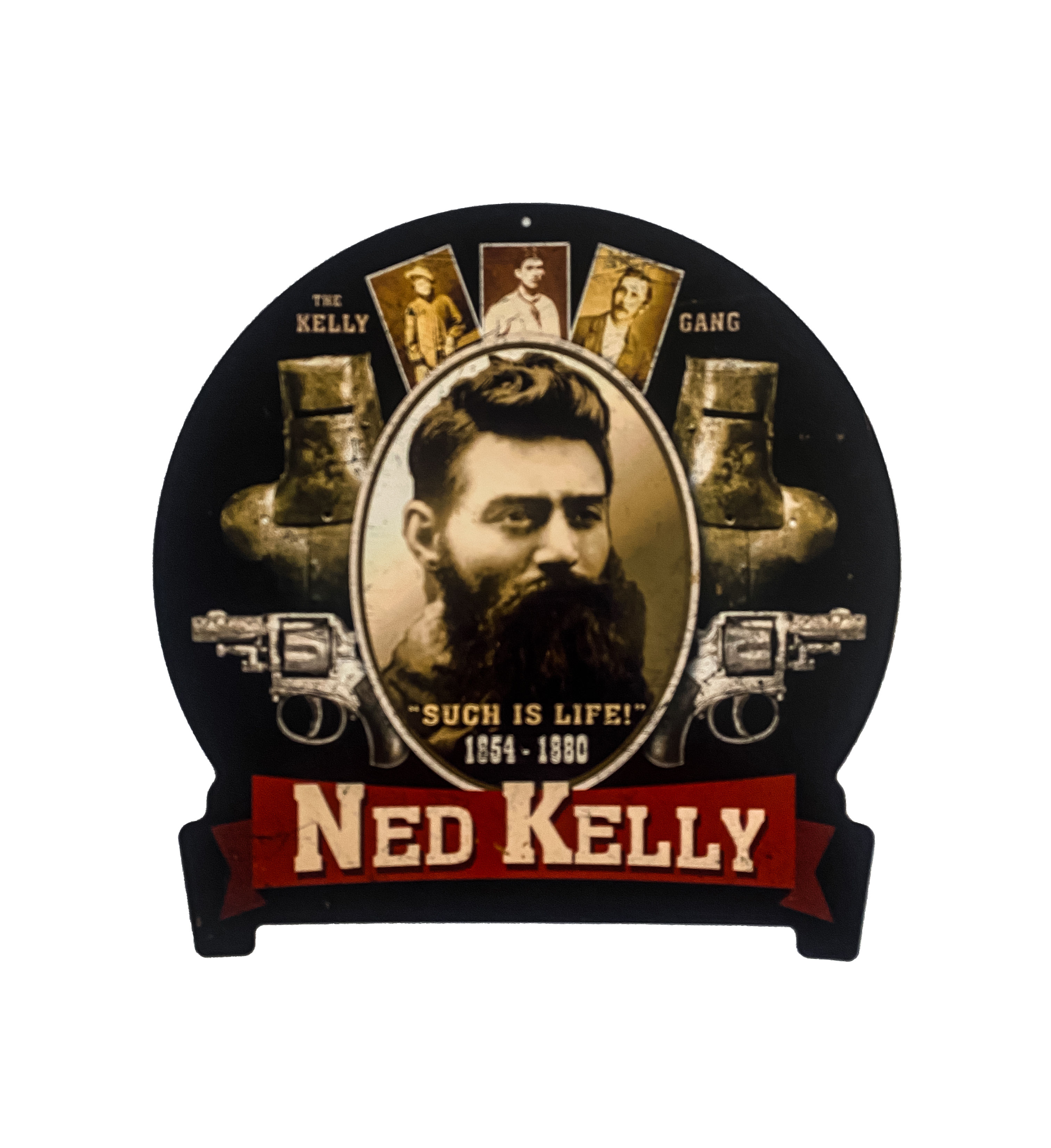 Ned Kelly Premium American Steel sign,  400mm x 370mm