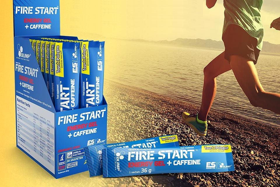 Thumbnail: Olimp Fire Start Energy Gel+Caffiene 20x36 g