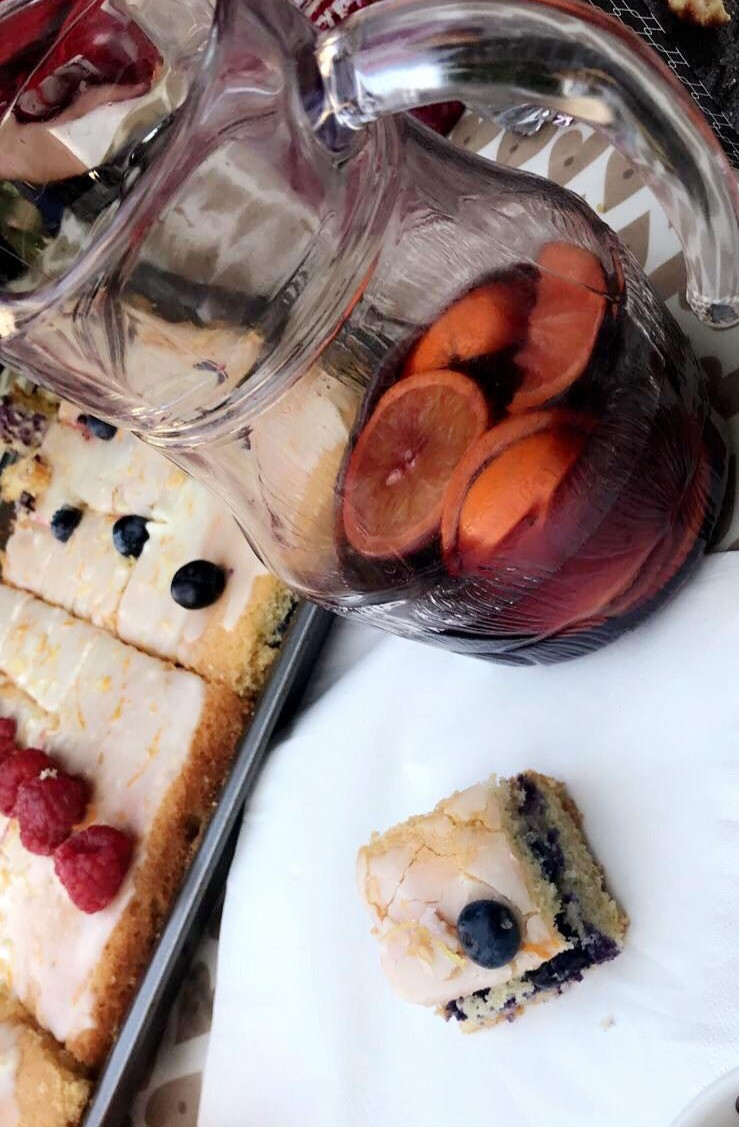 3Fruit Tray Bake with a Zingy Orange Glaze