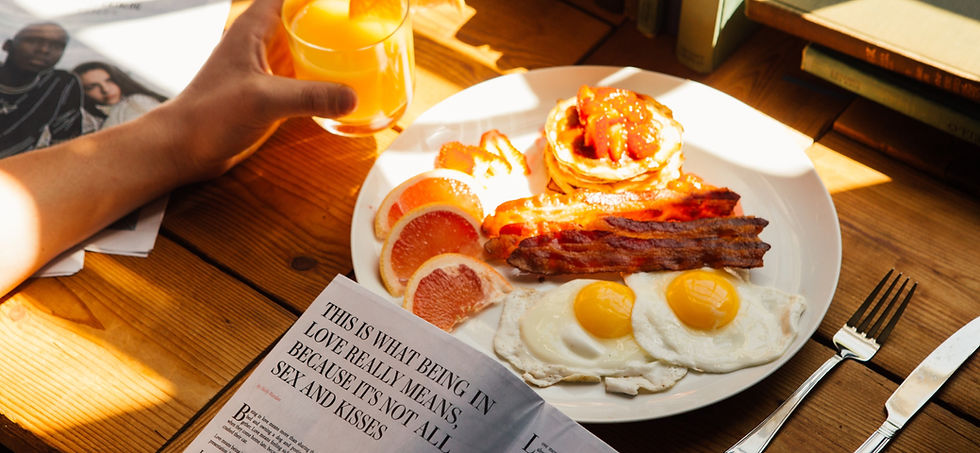 Arranged Food and Objects