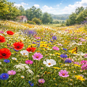 Łąka kwietna w ogrodzie – czym jest, kiedy warto ją założyć i czy naprawdę jest bezobsługowa?