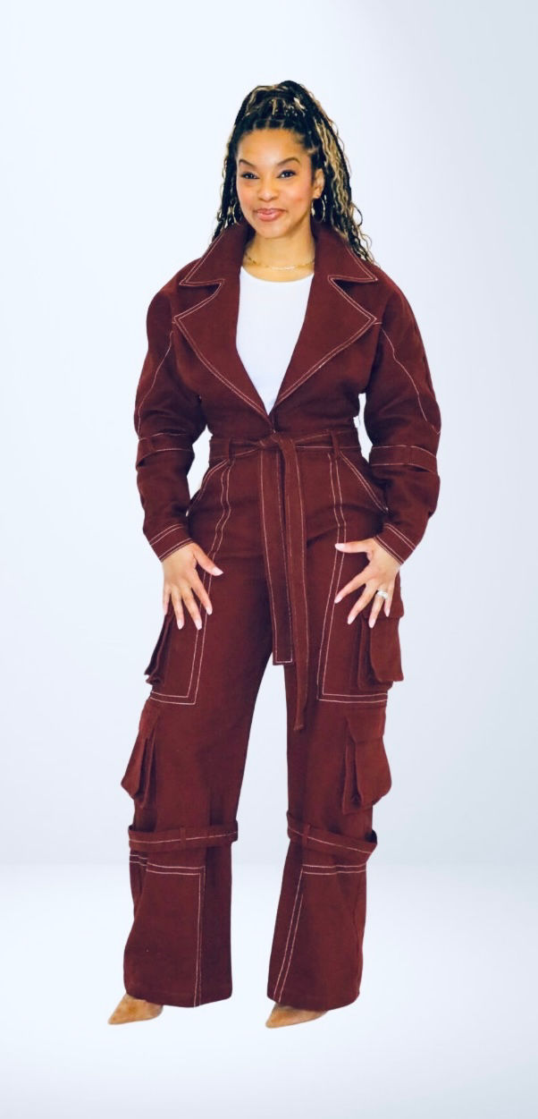 Foxy Brown Utility Jumpsuit 
