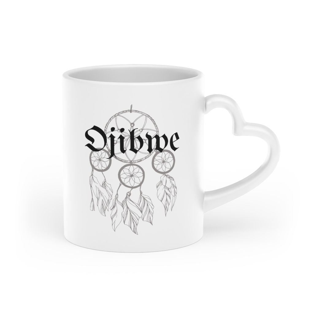 OJIBWE Heart-Shaped Mug