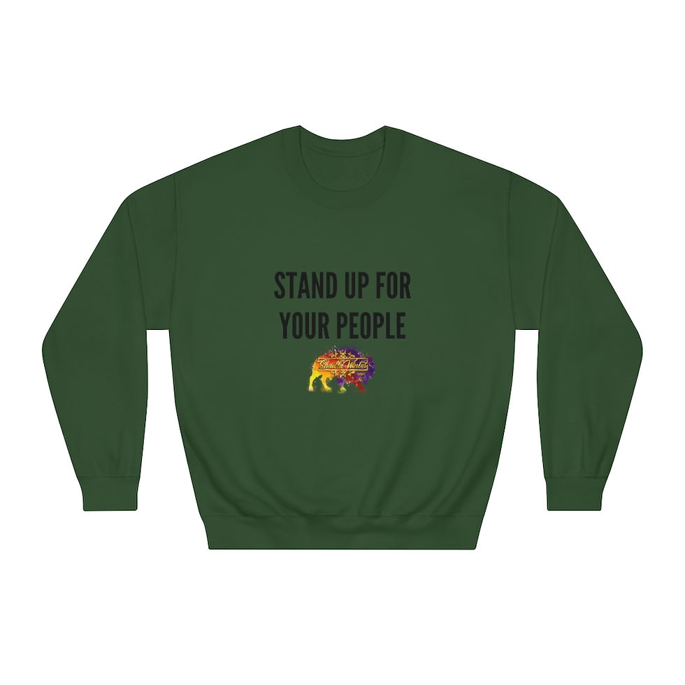Thumbnail: Stand Up For Your People Unisex DryBlend® Crewneck Sweatshirt