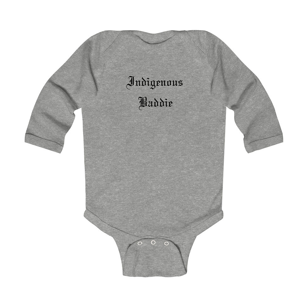 Thumbnail: Indigenous Baddie Infant Long Sleeve Bodysuit