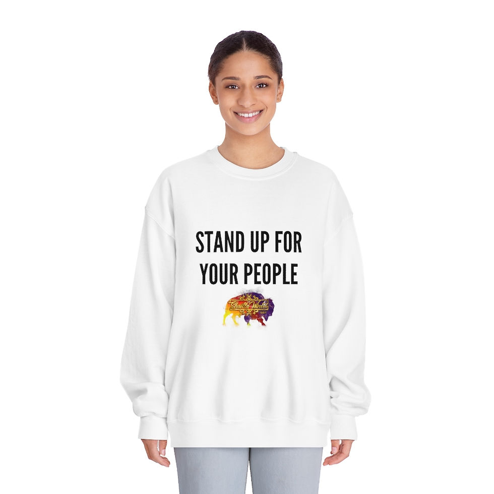Thumbnail: Stand Up For Your People Unisex DryBlend® Crewneck Sweatshirt