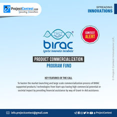 BIRAC Call for Proposal for Product Commercialization Program Fund 2022