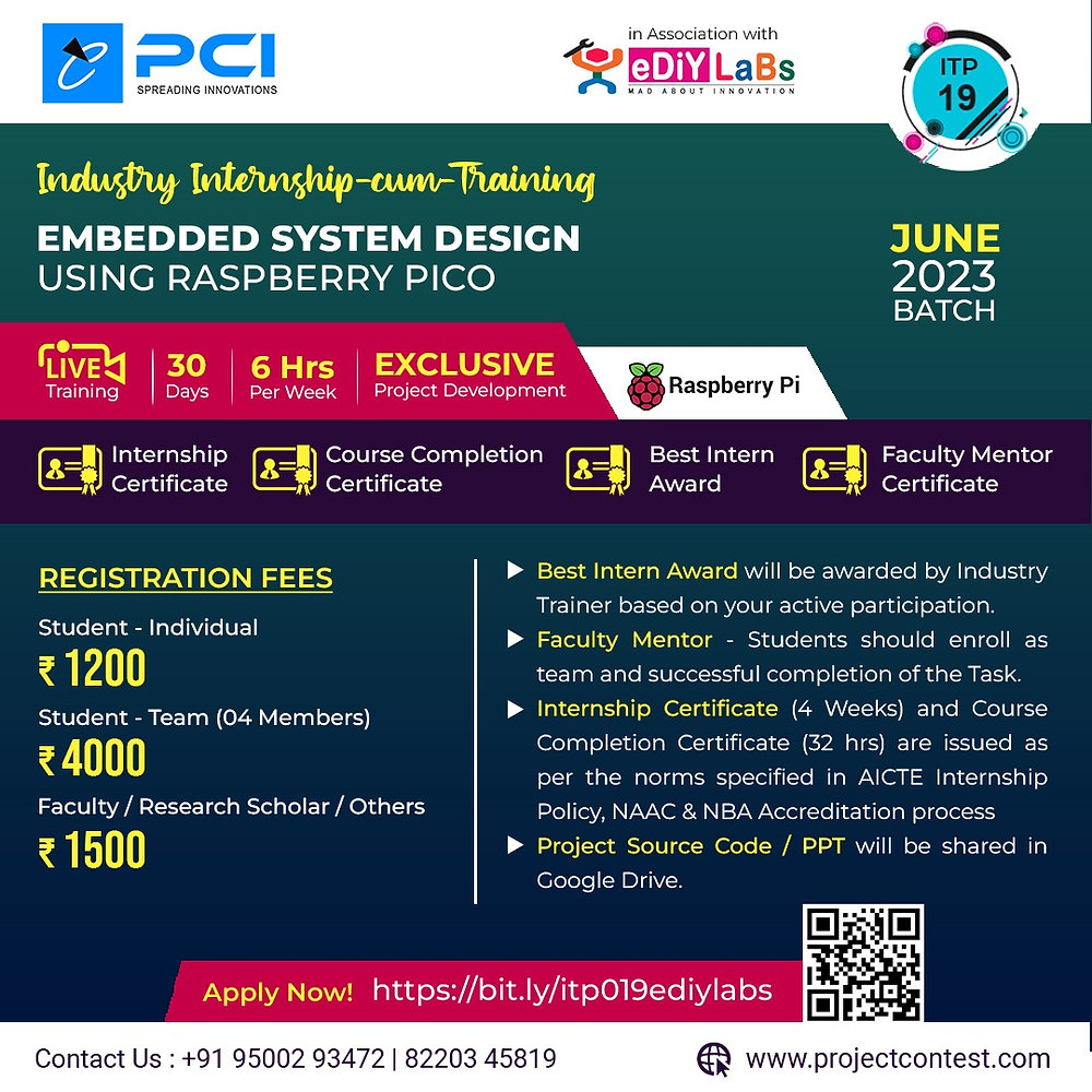 Embedded System Design using Raspberry Pico - Training cum Internship ...