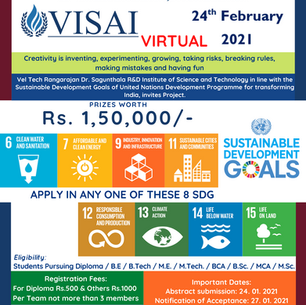 VISAI-2021 I Project Competition by Vel Tech Technology Incubator