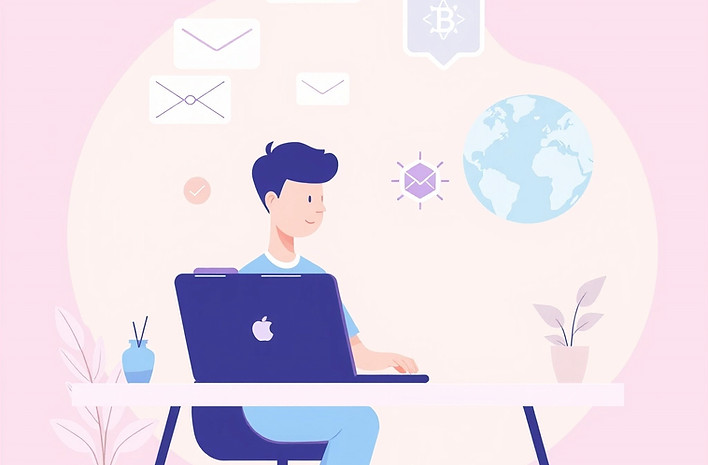 A warm, modern flat-style illustration o