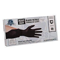 Empress Heavy Duty Exam Grade Black Nitrile Glove 5 Mil Medium 1000 Case