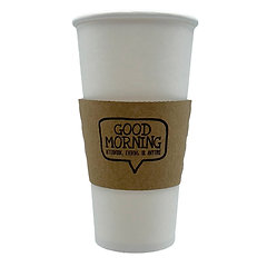 Empress Hot Cup Sleeve For 10-20 oz Cups w/Print Kraft 1000 Case