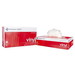 Prime Source® Select Powder Free Clear Vinyl Glove 3.5 Mil Medium 1000 Case