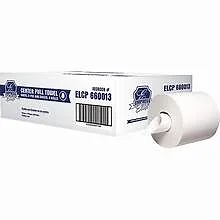 Empress Elite Centerpull towel 7.6"x8.9" White 2-Ply 600 Sheets 6 Rolls Case