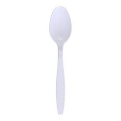 Empress Extra Heavy Weight White Teaspoon Polystyrene Bulk Pack 1000 Case