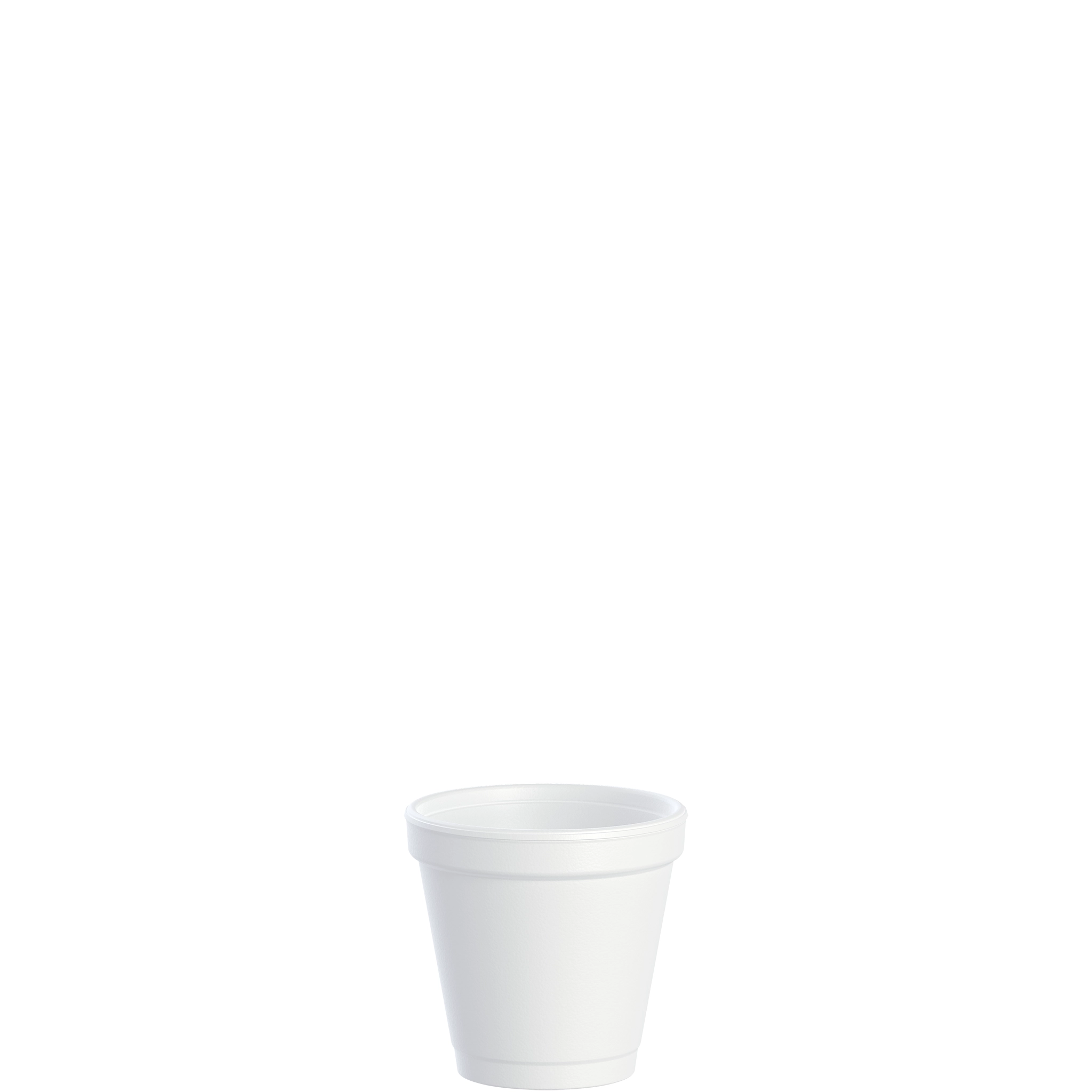 Dart® J-Cup 4 oz EPS Space Saver Foam Cup White 1000 Case