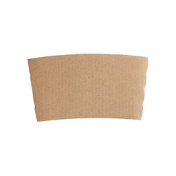 Jovialsâ„¢ Paper Coffee Sleeve Fits 10, 12, 16, 20, 24 oz Cup Kraft 1000 Case