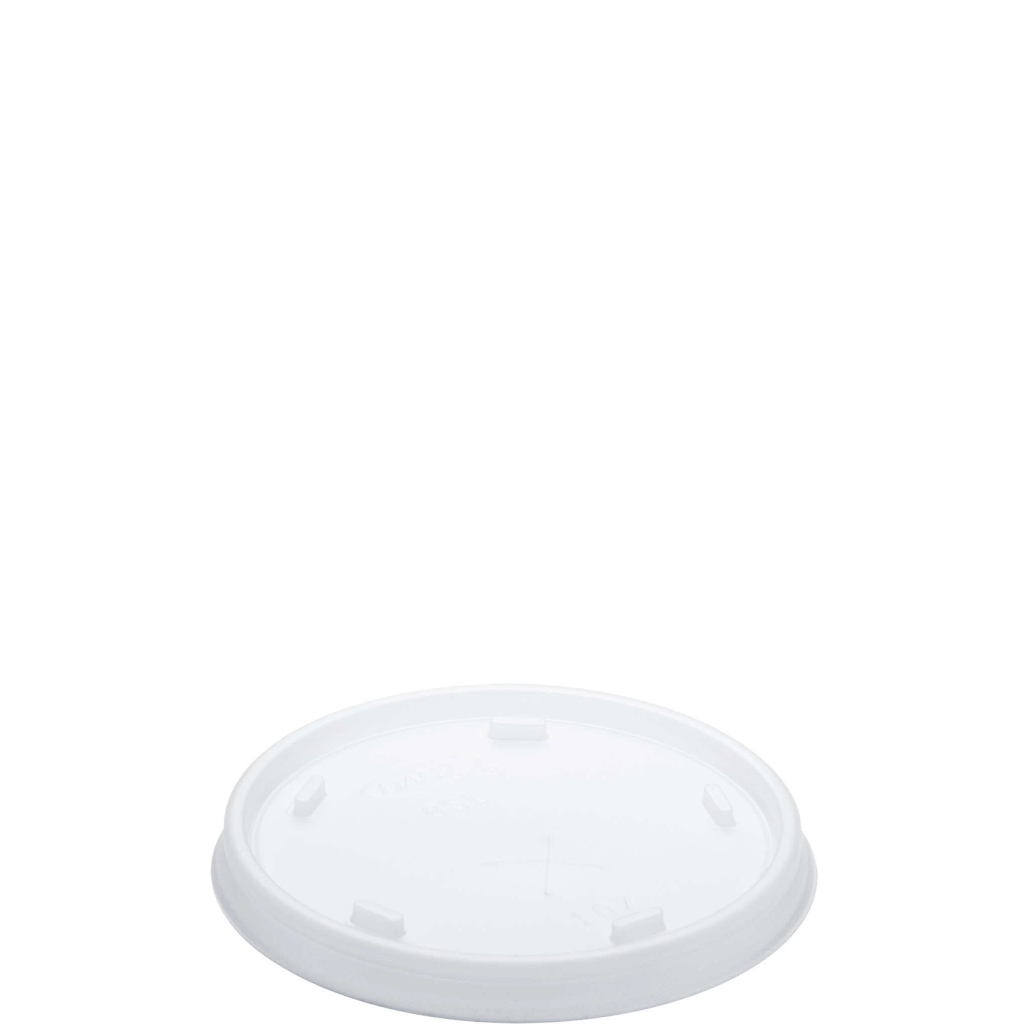 Dart Straw Slot Lid for 8 oz Foam Cup Translucent 1000 Case