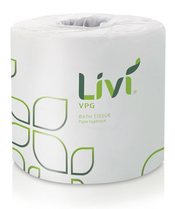 Solaris LiviVPG Bath Tissue 2-Ply 4.06"x3.74" 400 Sheets 96 Rolls