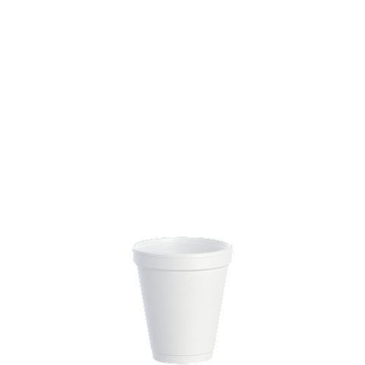 Dart® J-Cup 6 oz EPS Space Saver Foam Cup White 1000 Case