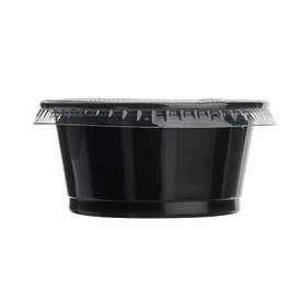Jovialsâ„¢ Black PP Portion Cup 2 oz 2500 Case