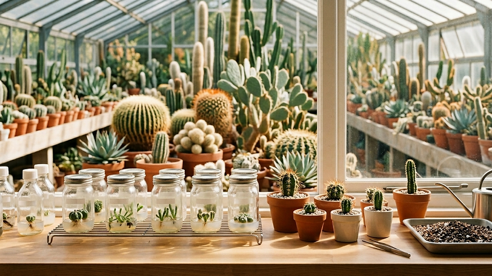 Cactus Tissue Culture: From Areoles to Commercial Plantlet Production