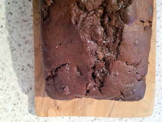 Sinful chocolate pound cake with chewy carame bites and choc chips