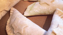 Crab and leek empanadas